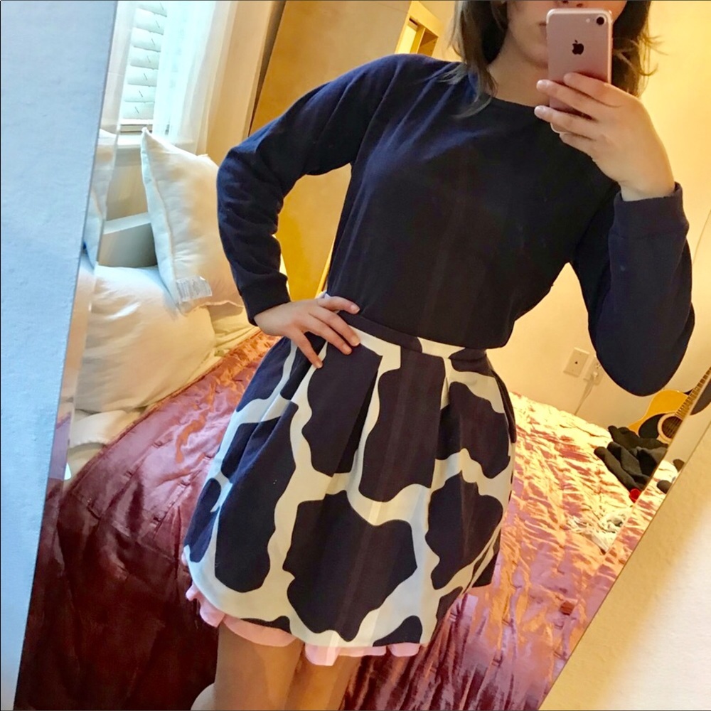 Italian 28.5 Cow Print Dress (Small)